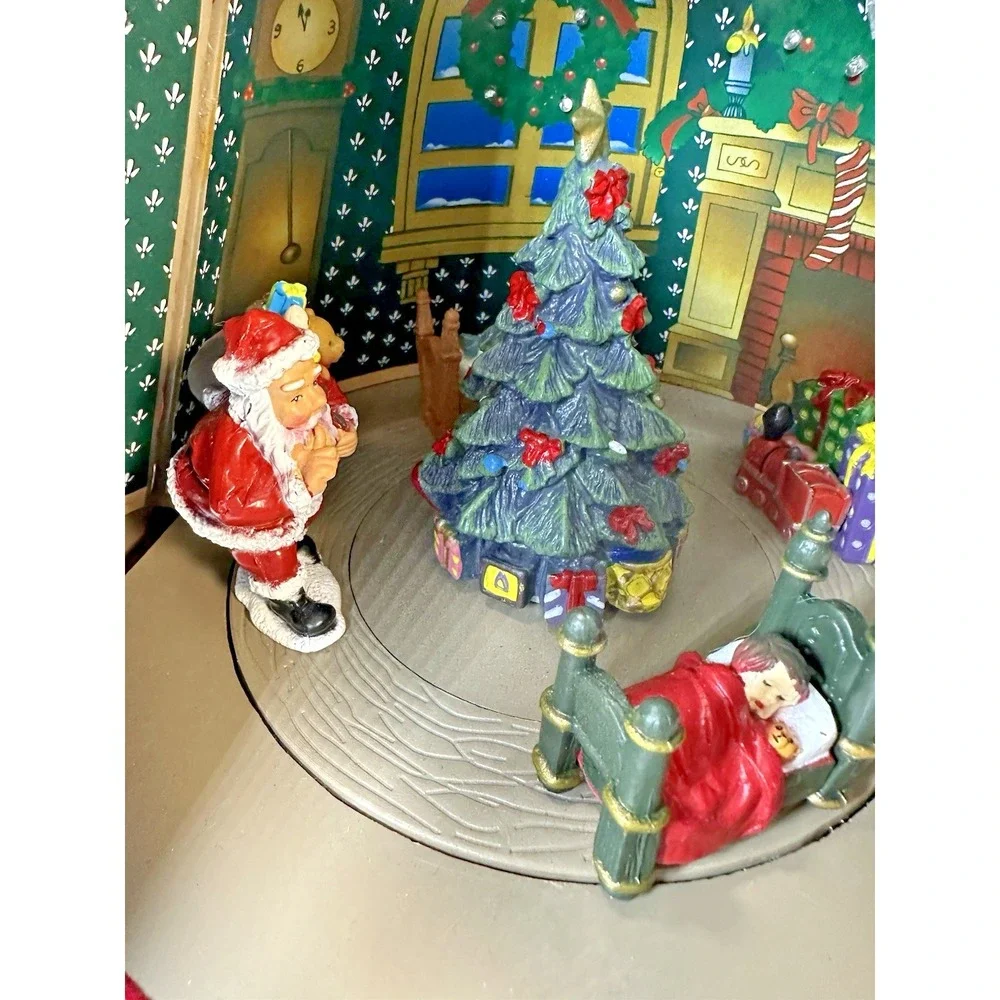 Vintage Twas The Night Before Christmas Animated Santa See Pictures